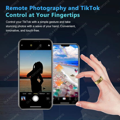 Smart Ring Blutdruck-, Herzfrequenz- und Schlafüberwachung